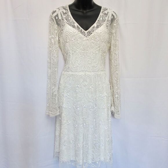 Anthropologie x LARA Channing Beaded Mini Dress - Picture 4 of 7